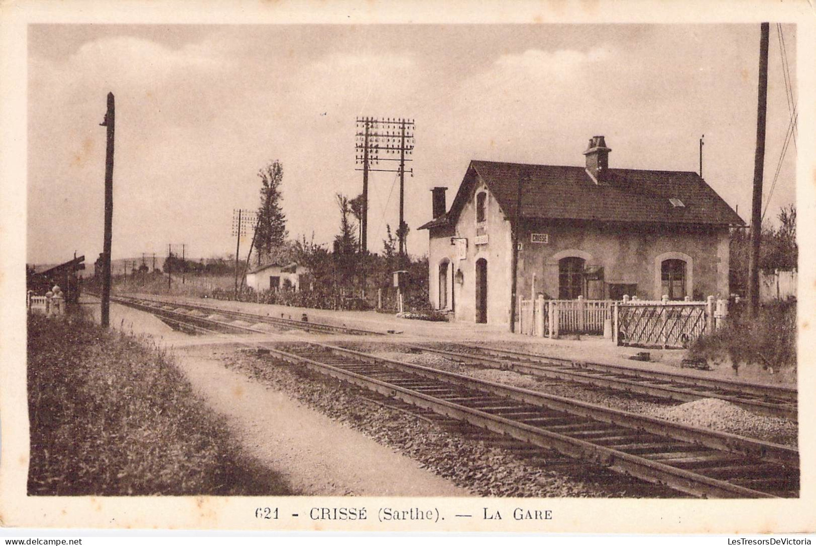 France - Crissé - La Gare - A. Froger -  Carte Postale Ancienne - Mamers