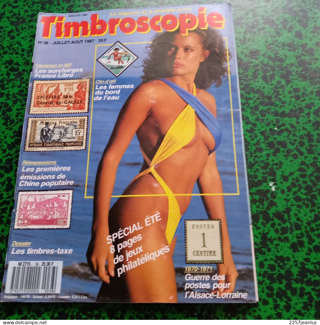 Lot 2 Magazines De La Philatélie * Timbroscopie N:38 Et 49 De Juillet Aout 1987/88 Spécial été - Français (àpd. 1941)