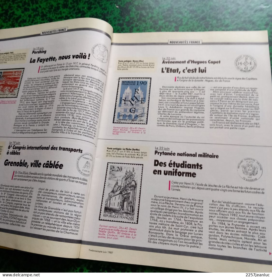 Lot 2 Magazines de la Philatélie * Timbroscopie n:38 et 49 de Juillet Aout 1987/88 Spécial été