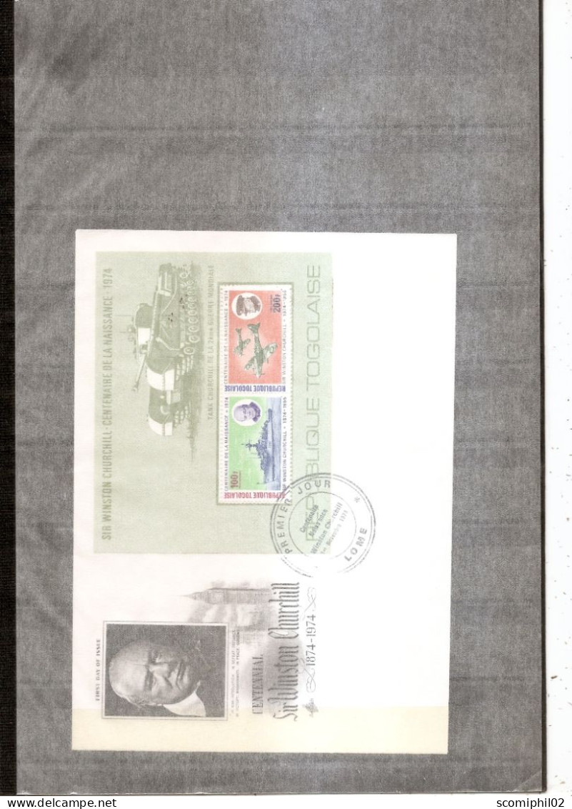 Churchill ( FDC Du Togo De 1974 à Voir) - Sir Winston Churchill