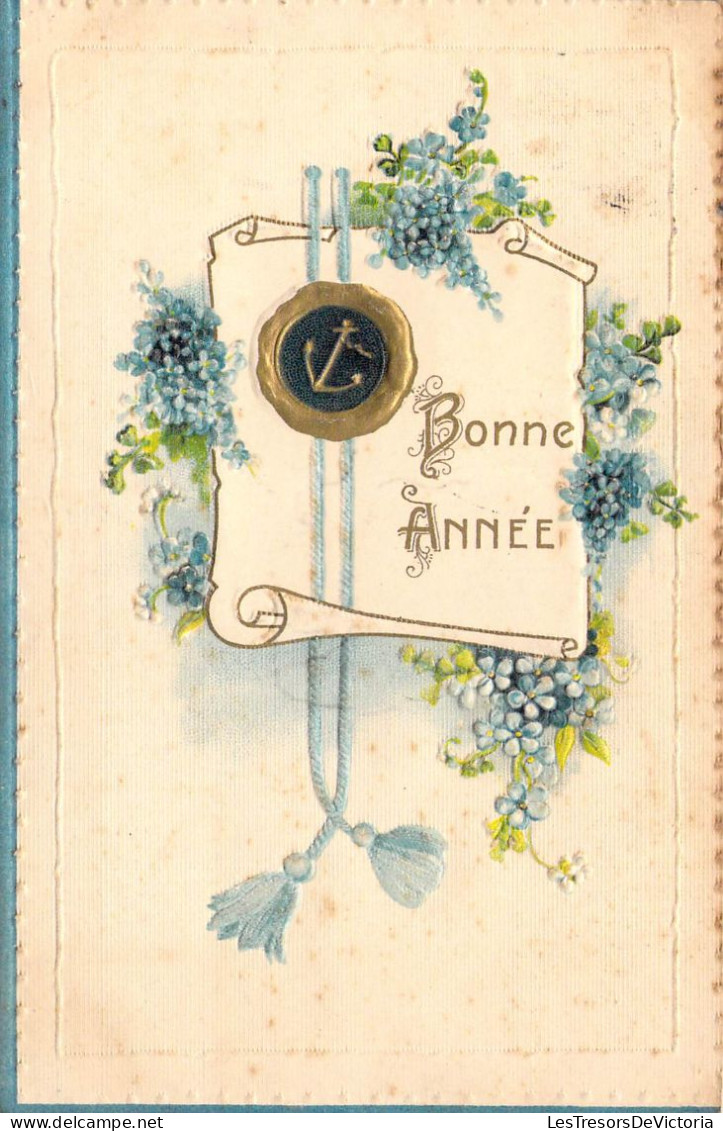FETES - Bonne Année - Fleurs - Carte Postale Ancienne - Nouvel An