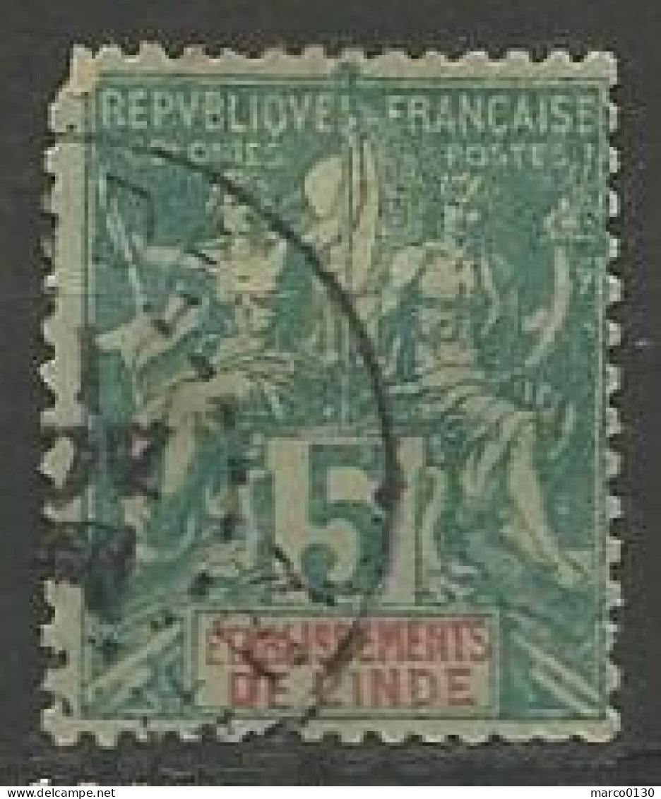 INDE FRANCAISE N° 4 OBLITERE  - Used Stamps