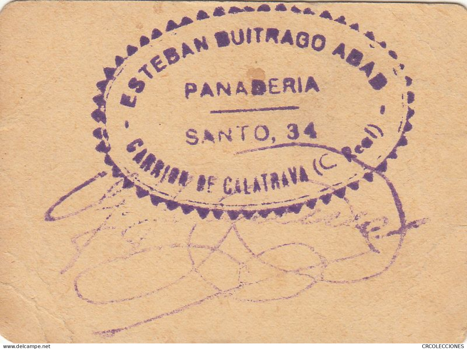 CRBL0056 CUPON PANADERIA ESTEBAN BUITRAGO MBC - Altri & Non Classificati