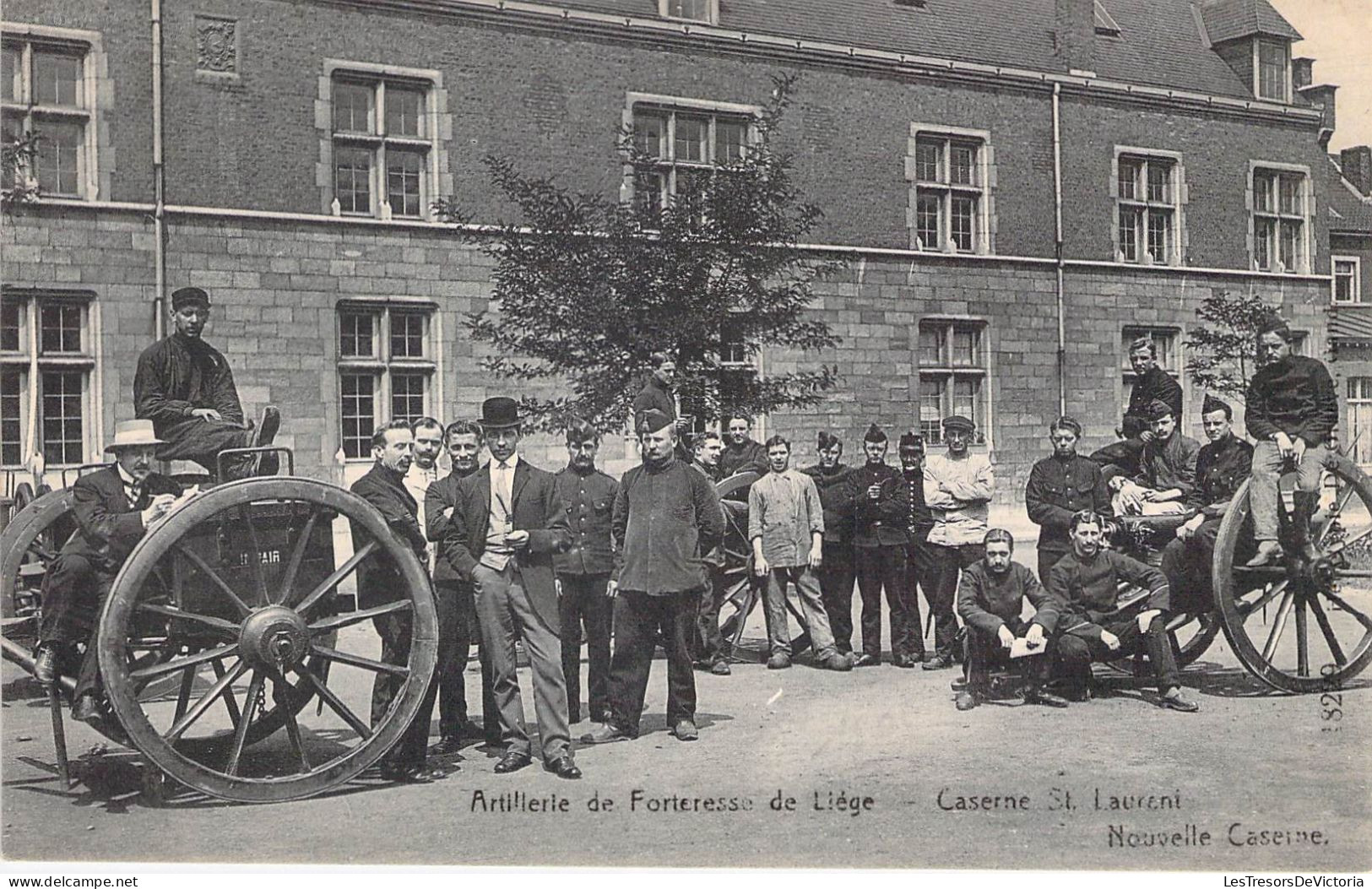 Belgique - Liège - Artillerie De Forteresse De Liège - Caserne Saint Laurent - Animé  -  Carte Postale Ancienne - Liege