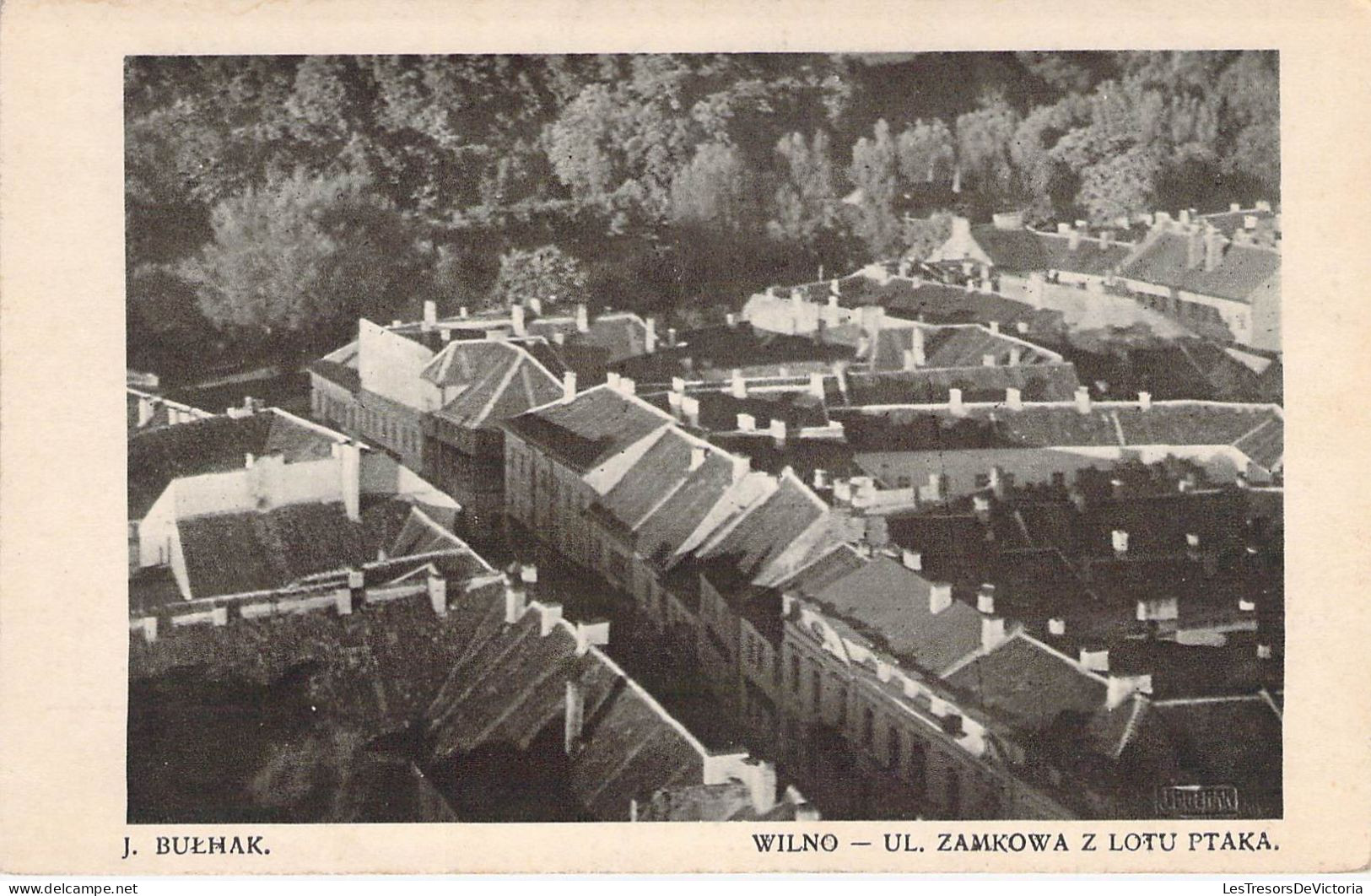 Lituanie - Wilno - Ul Zamkowa Z Lotu Ptaka - J Bulhak   -  Carte Postale Ancienne - Lithuania