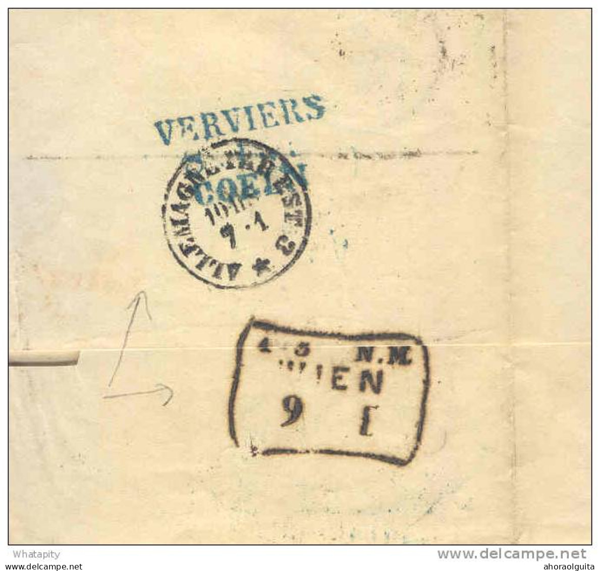 Lettre TP 20 Losange De Points 60 BRUXELLES 1868 Vers VIENNE Autriche - TARIF 40 C  -  DT330 - Grenzübergangsstellen