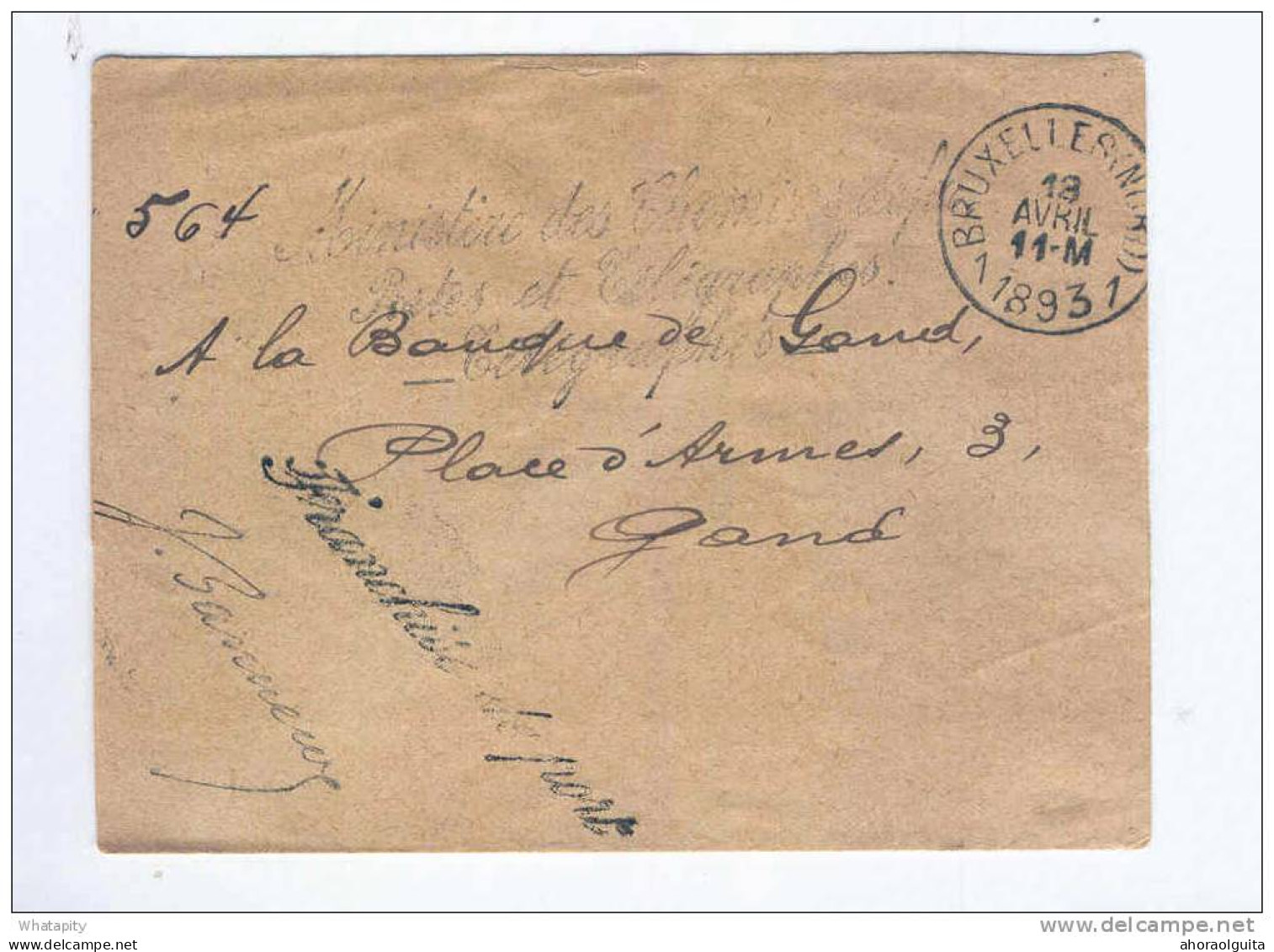 Deux Bandes Imprimés 1893 En Franchise De Port Signée - Griffes Ministère Des C.de Fer , Postes Et Télégraphes --  LL131 - Timbres Télégraphes [TG]