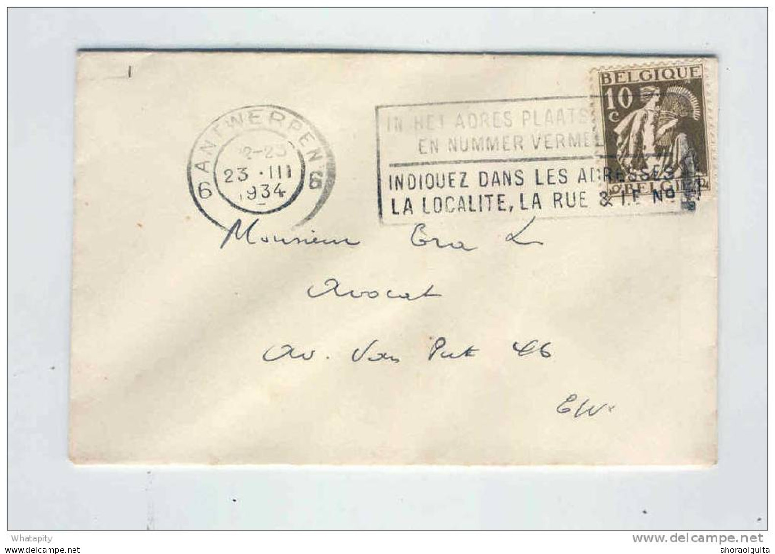 2 X Enveloppes Carte De Visite TP Cérès 10 C Et 25 C ANVERS Et BXL 1934 /35 En Ville   --  KK964 - 1932 Ceres Und Mercure