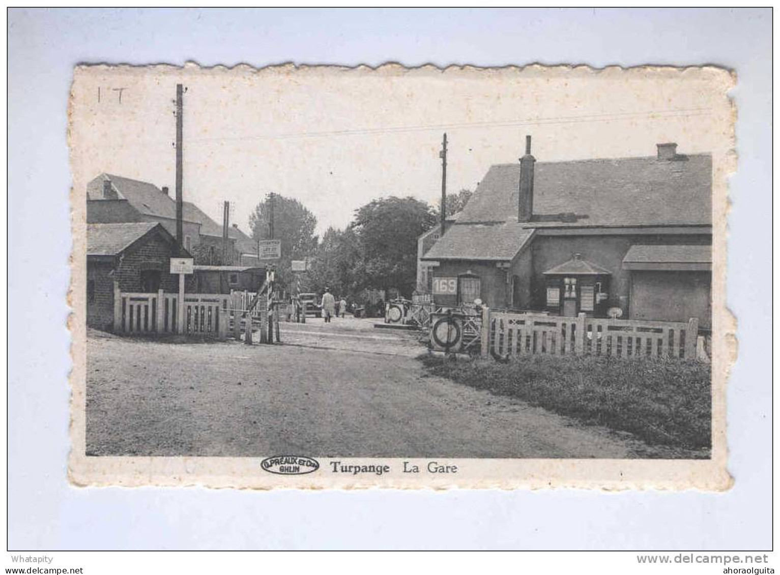 Carte-Vue Neuve TURPANGE - La Gare - Près De MESSANCY - Editeur A.Friob-Morris - Ovale Préaux à Ghlin  --  23/271 - Messancy