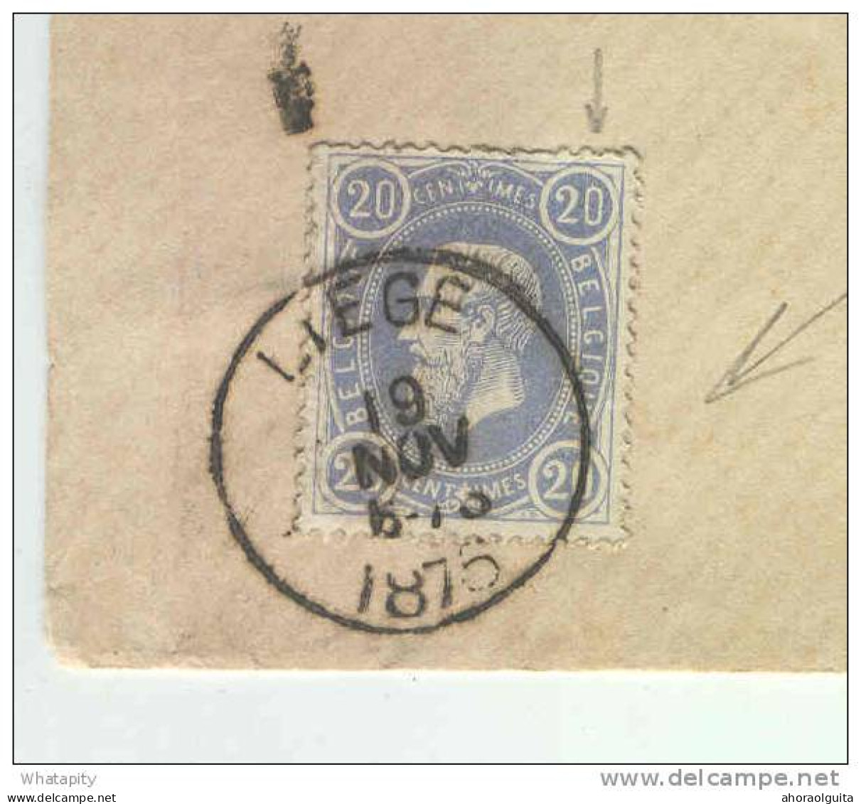 Lettre TP 31( Renseigné 31 V 1 Par Le Collect.) Cachet Simple Cercle LIEGE 1875 Vers NL - TARIF PREFERENTIEL  --  KK559 - Otros & Sin Clasificación