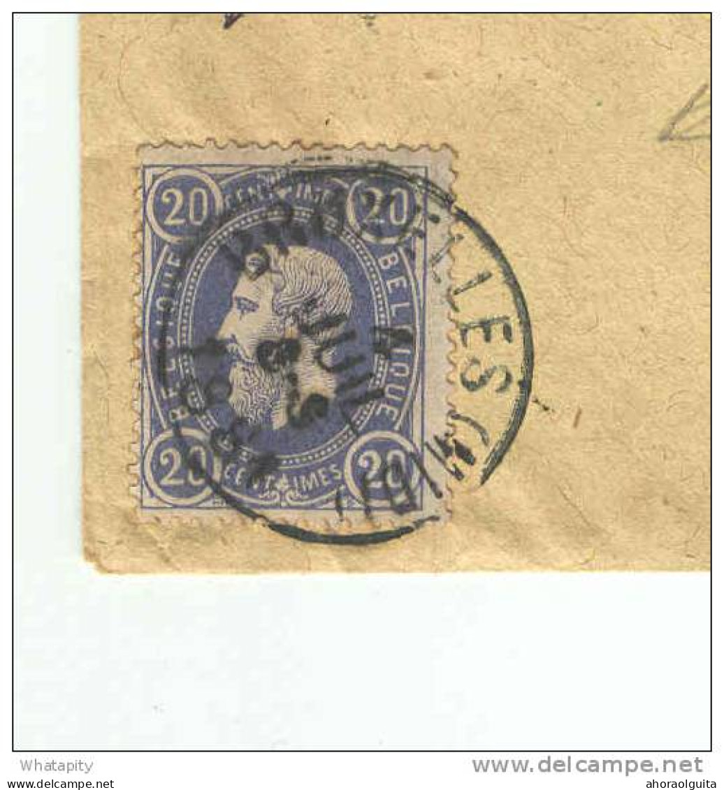 Lettre TP 31( Renseigné 31 V 3 Par Le Collect.) Cachet Simple Cercle BRUX. 1881 Vers NL - TARIF PREFERENTIEL  --  KK560 - Andere & Zonder Classificatie