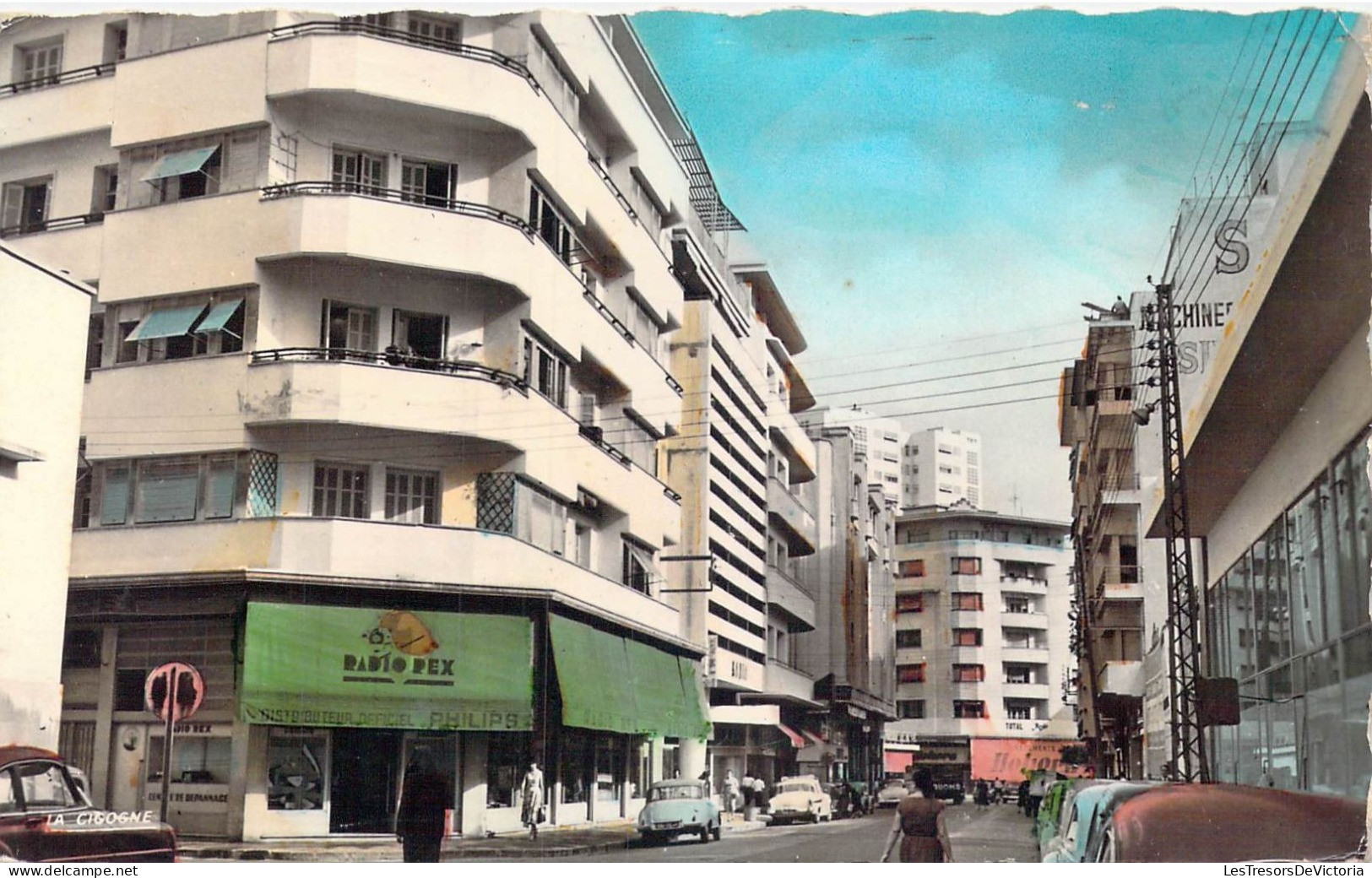 MAROC - Casablanca - Rue Poincare - Carte Postale Ancienne - Casablanca