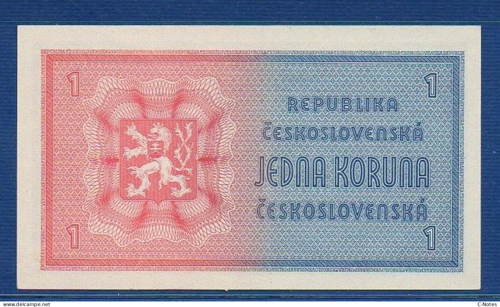 CZECHOSLOVAKIA - P.58a – 1 Koruna Československá ND (1946) UNC, NO S/n - Czechoslovakia