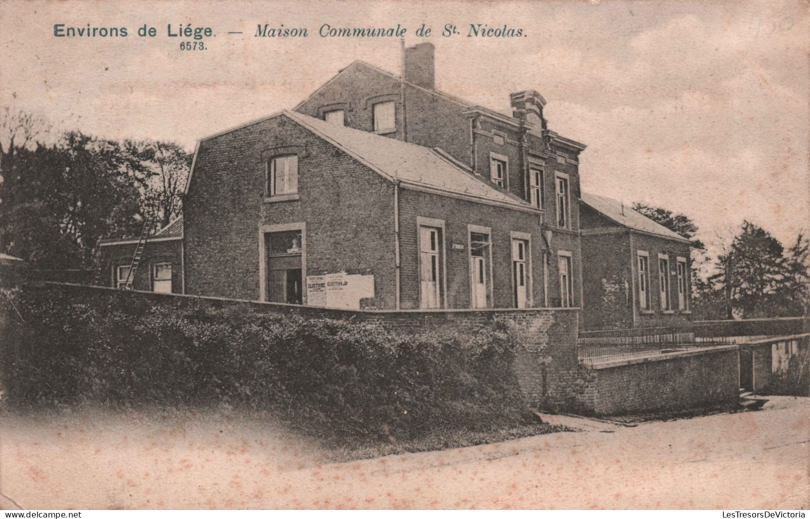 BELGIQUE - Liege - Environs De Liege - Maison Communale De St Nicolas - Carte Postale Ancienne - Liege