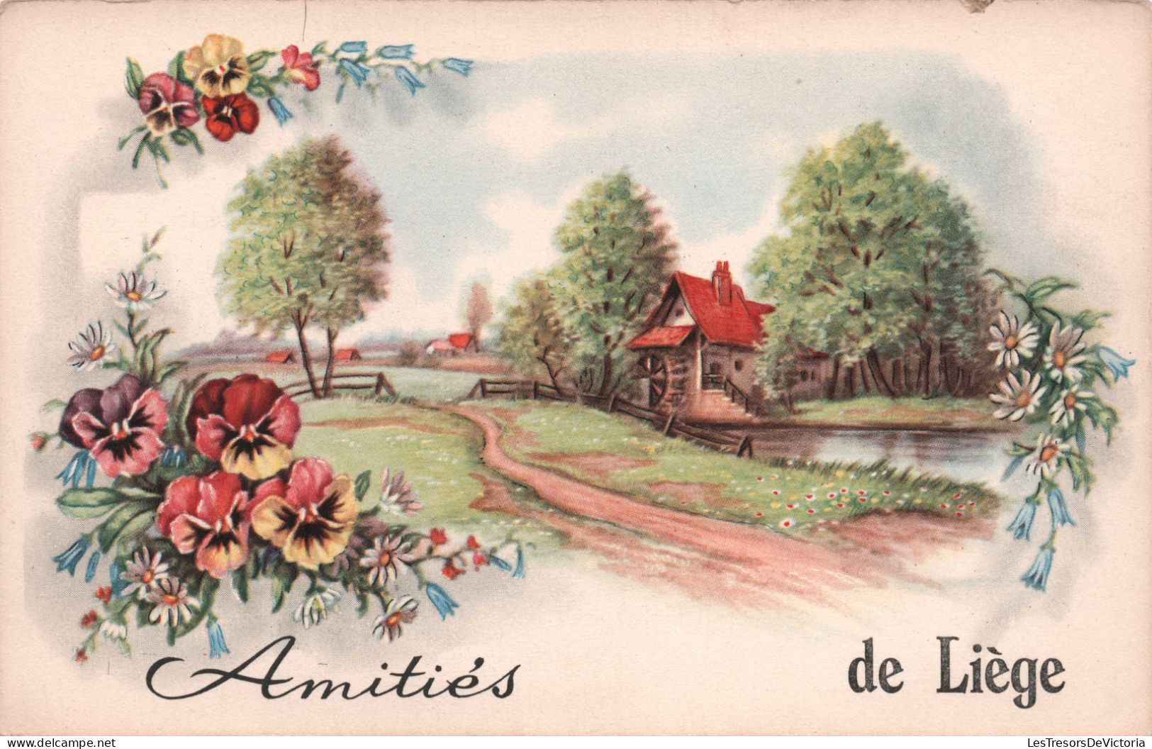 BELGIQUE - Liege - Fantaisie - Amitiés De Liege - Carte Postale Ancienne - Liege