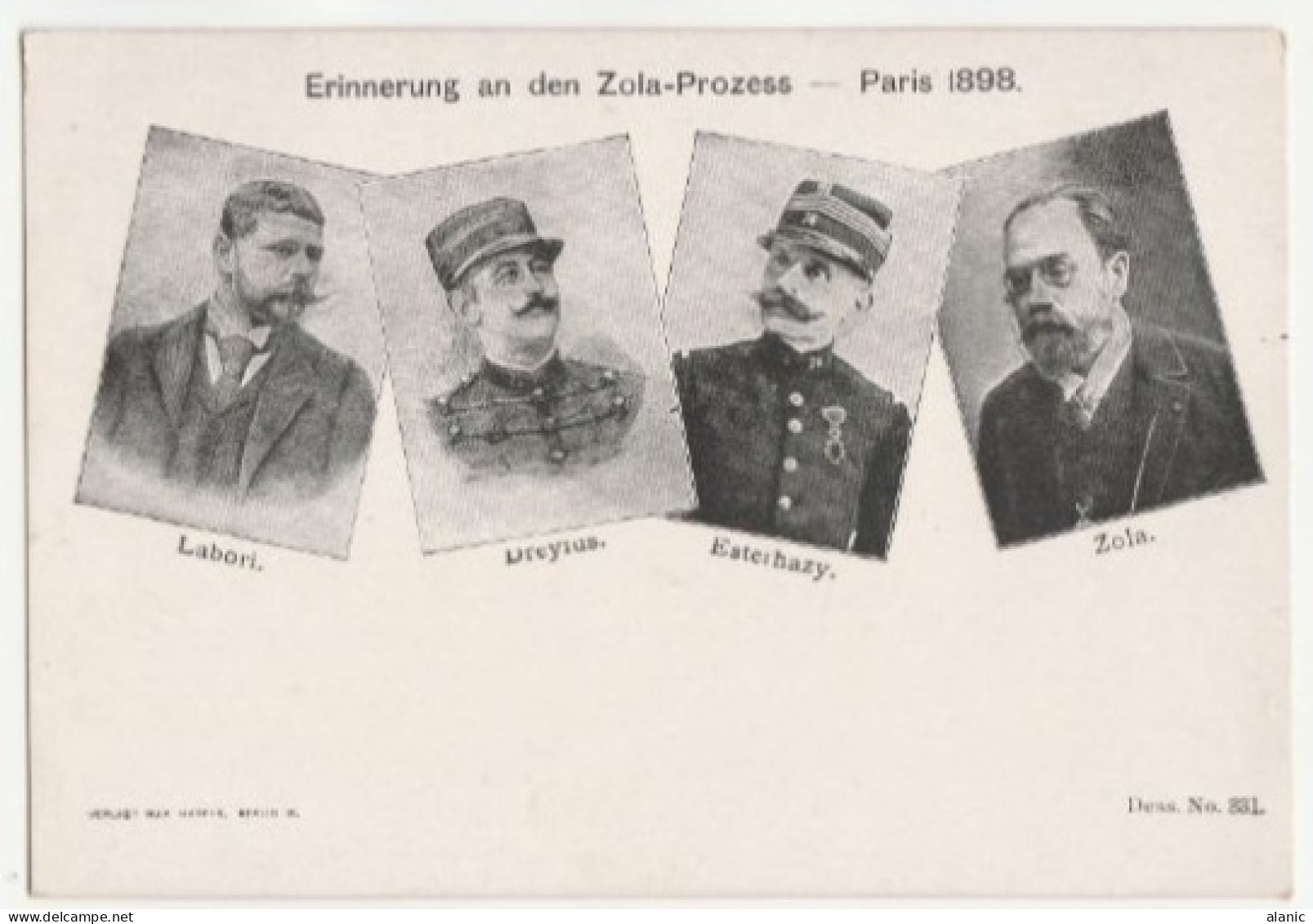 CPA-   Affaire Dreyfus,Procès Zola,Esterhazy,Labori.Eri Nnerung An Den Zola-Prozess - Personnages