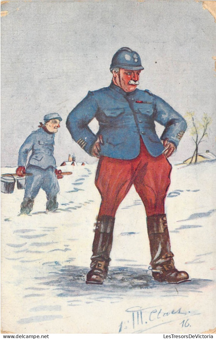 MILITARIA - HUMOURISTIQUES - Dessin Humouristique D'un Militaire - PUB Dorothy Fully Boots - Carte Postale Ancienne - Humour