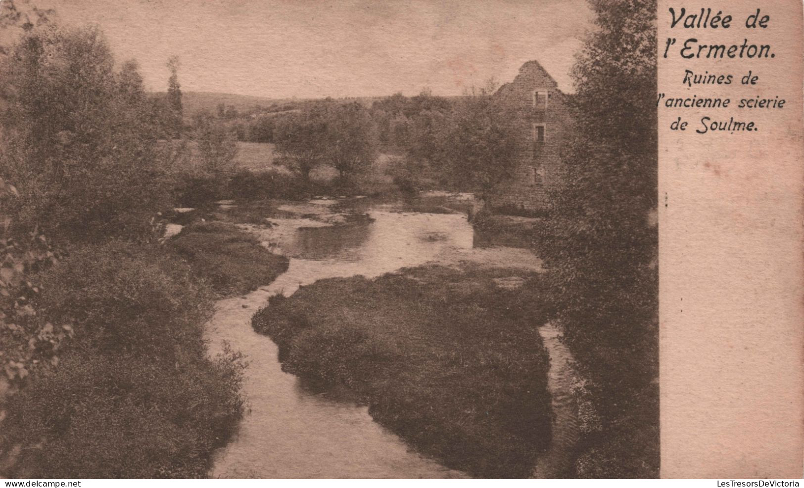 BELGIQUE - Vallée De L'ermeton - Ruines De L'ancienne Scierie De Soulme - Carte Postale Ancienne - Hastiere