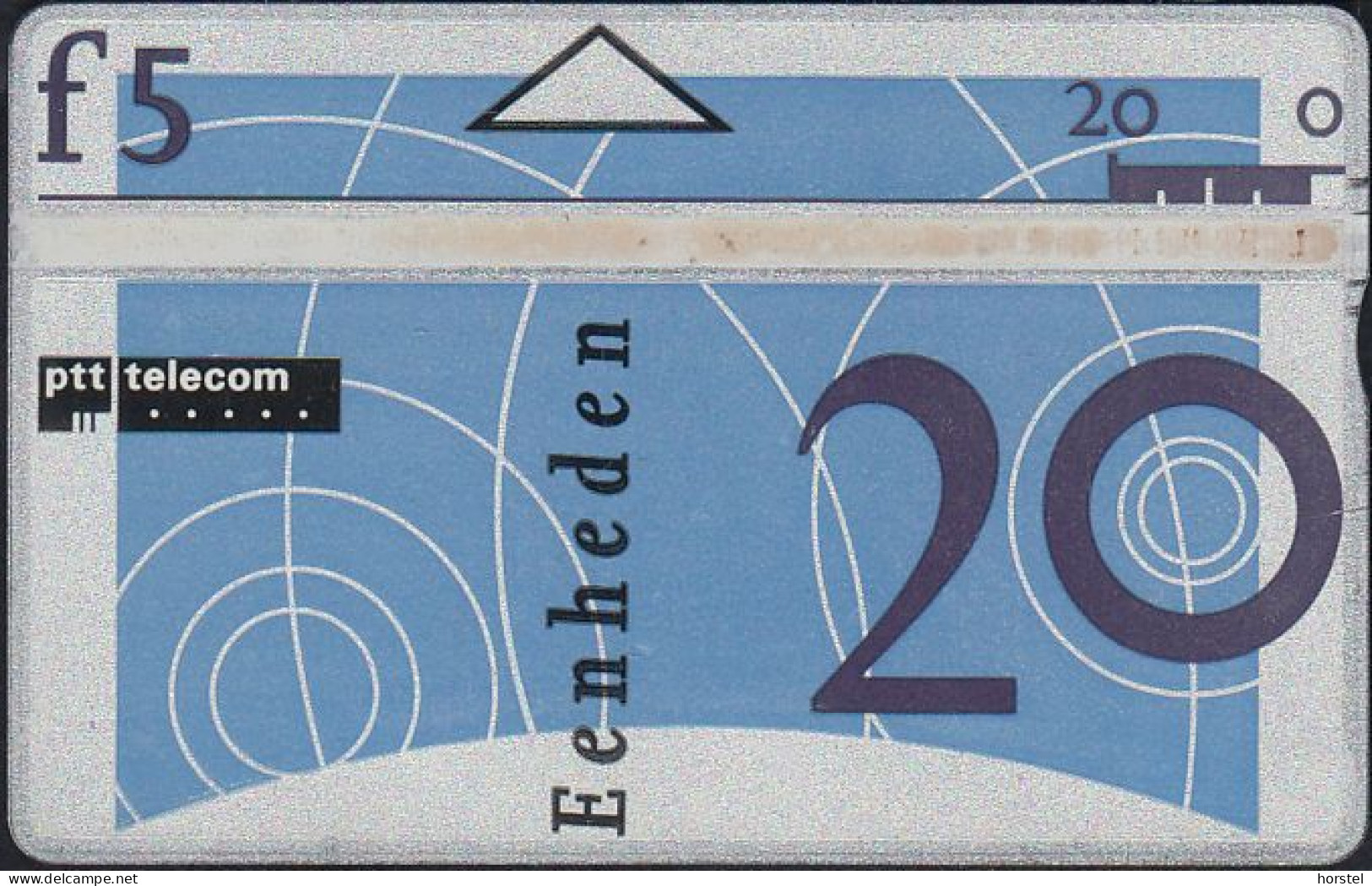 Netherland - L&G 1992 8.Standard Serie - D021A - (212F) Circles (thin Card) - Openbaar