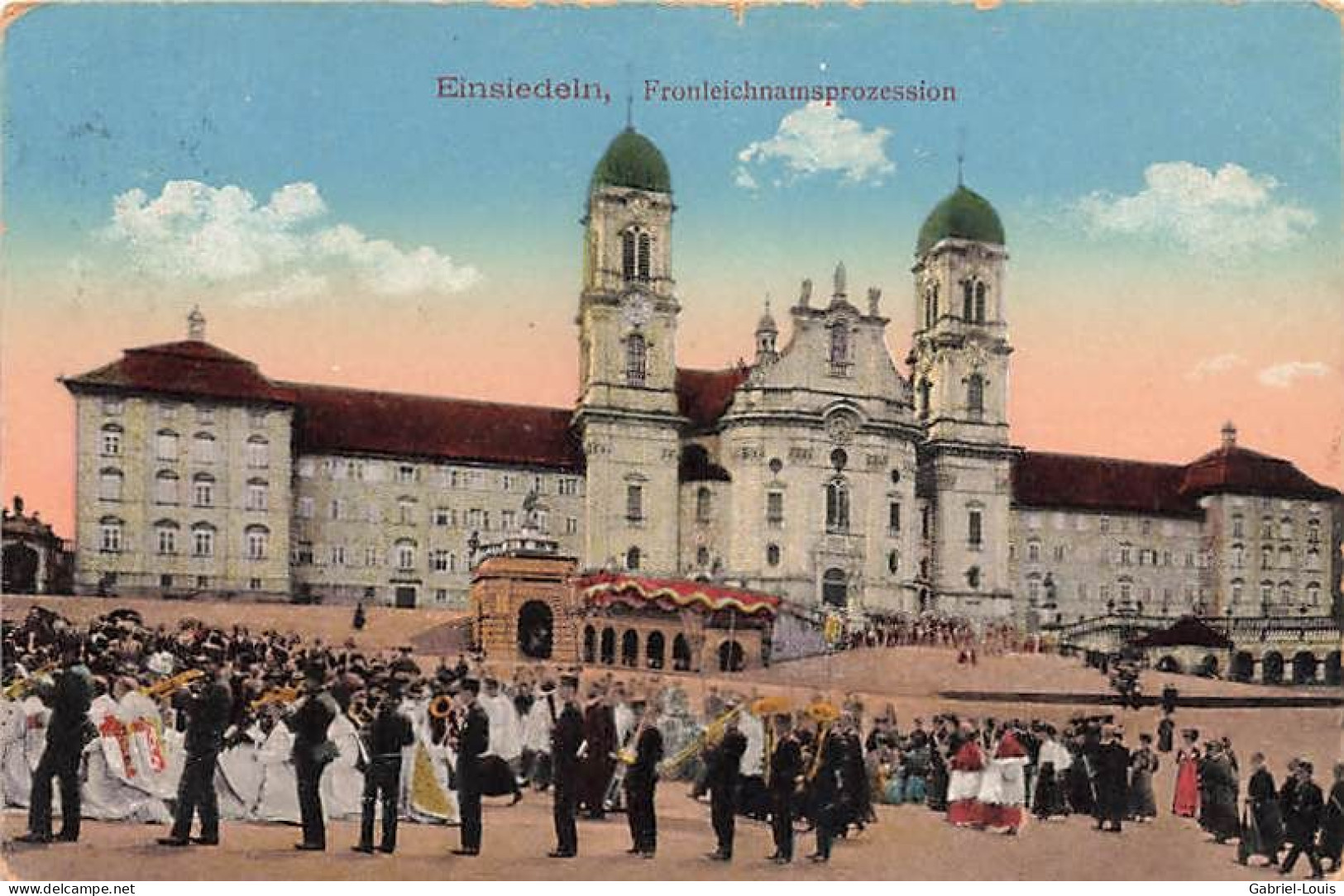 Einsiedeln Fronleichnamsprozession 1925 Prozession - Einsiedeln