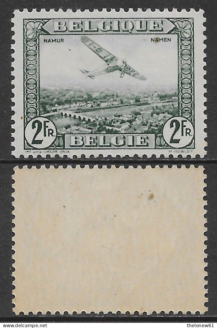 Belgio Belgium 1930 Air Mail 2Fr Mi N.282 MNH ** - Neufs