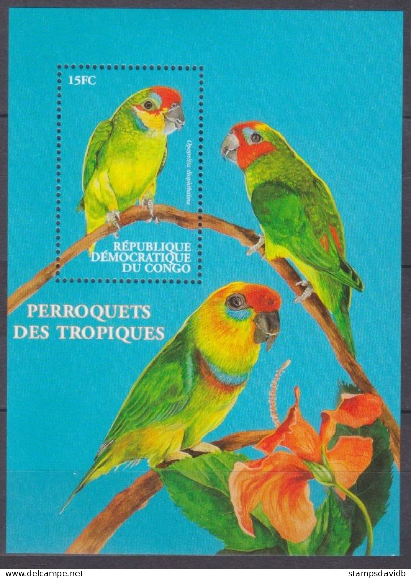 2000 Congo Kinshasa 1522/B94 Birds - Parrot 7,00 € - Perroquets & Tropicaux