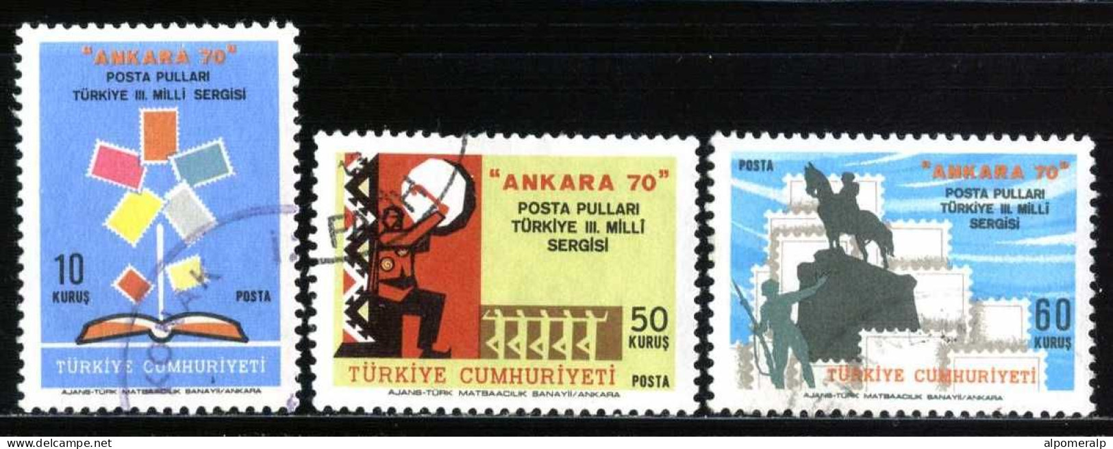 Türkiye 1970 Mi 2198-2200 "ANKARA 70" National Stamp Exhibition - Oblitérés