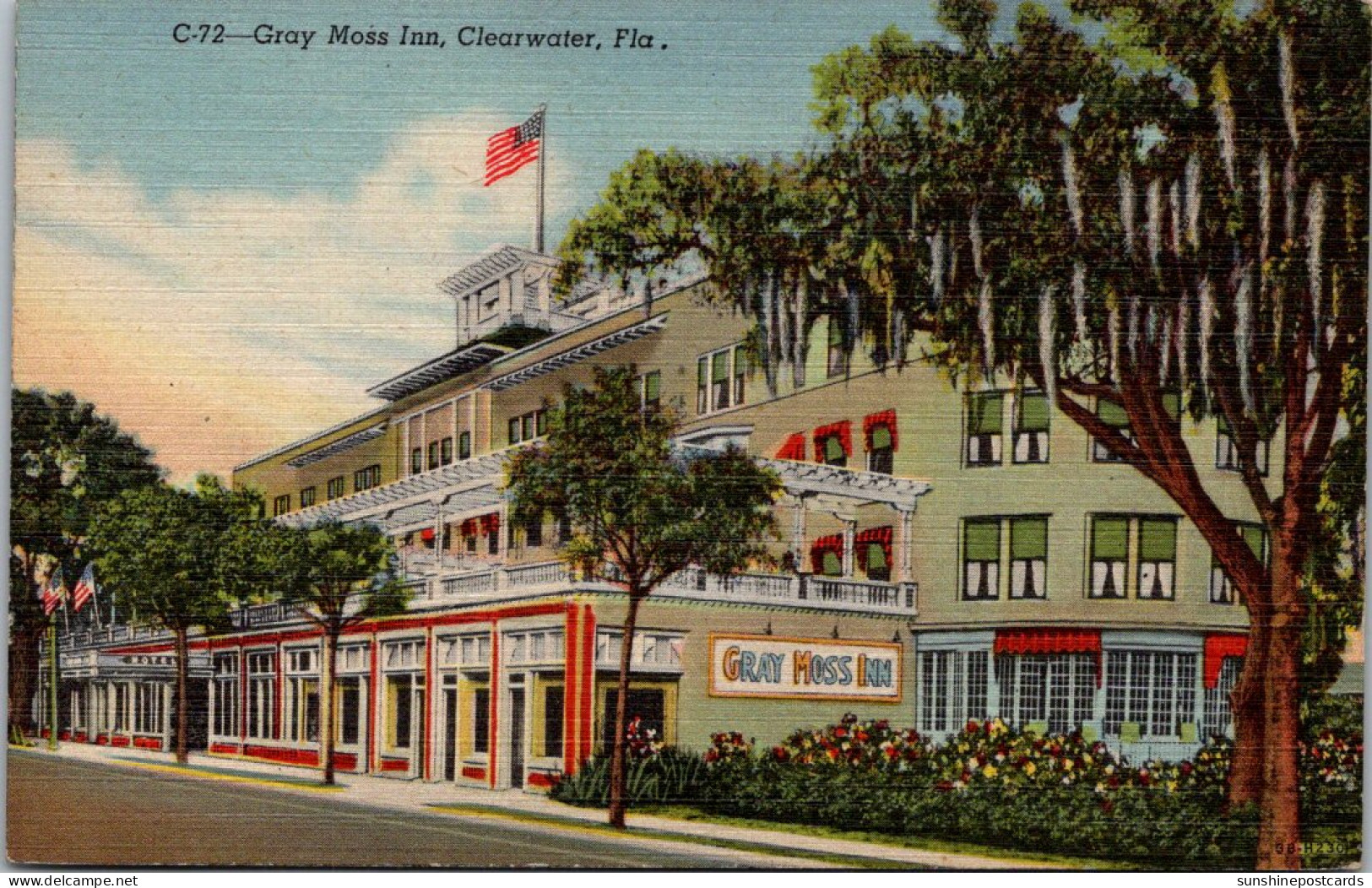 Florida Clearwater The Gray Moss Inn Curteich - Clearwater