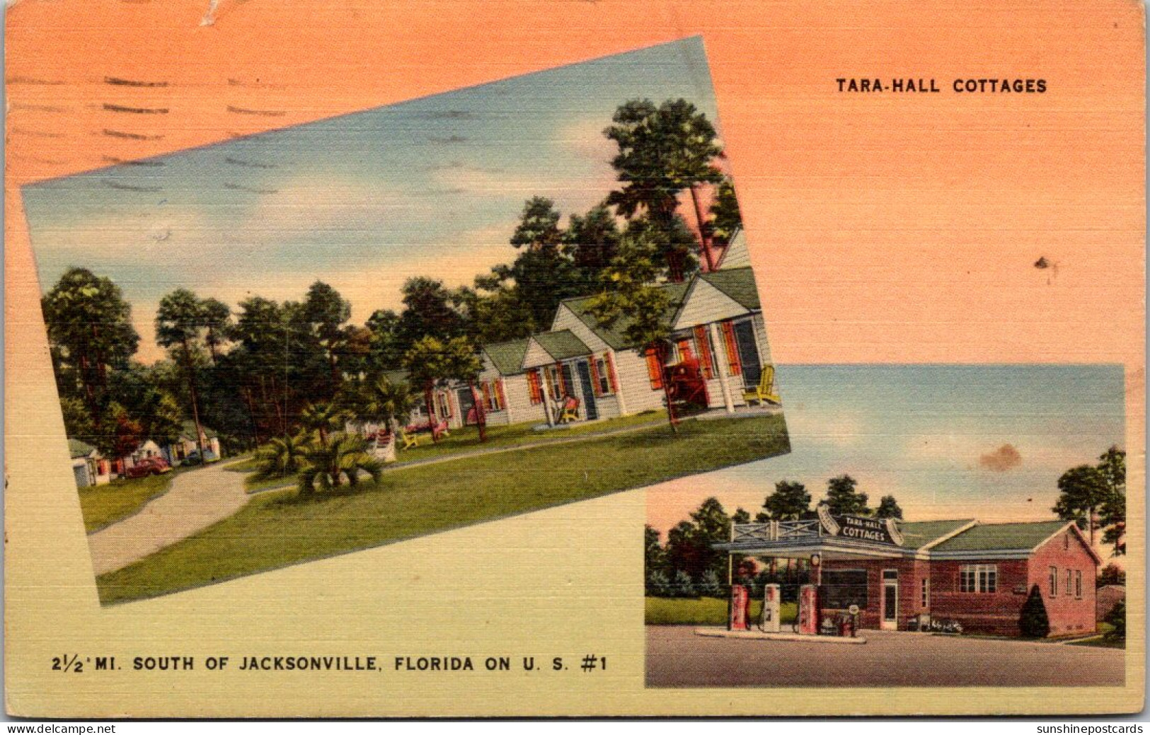 Florida Jacksonville Tara-Hall Cottages 1951 - Jacksonville