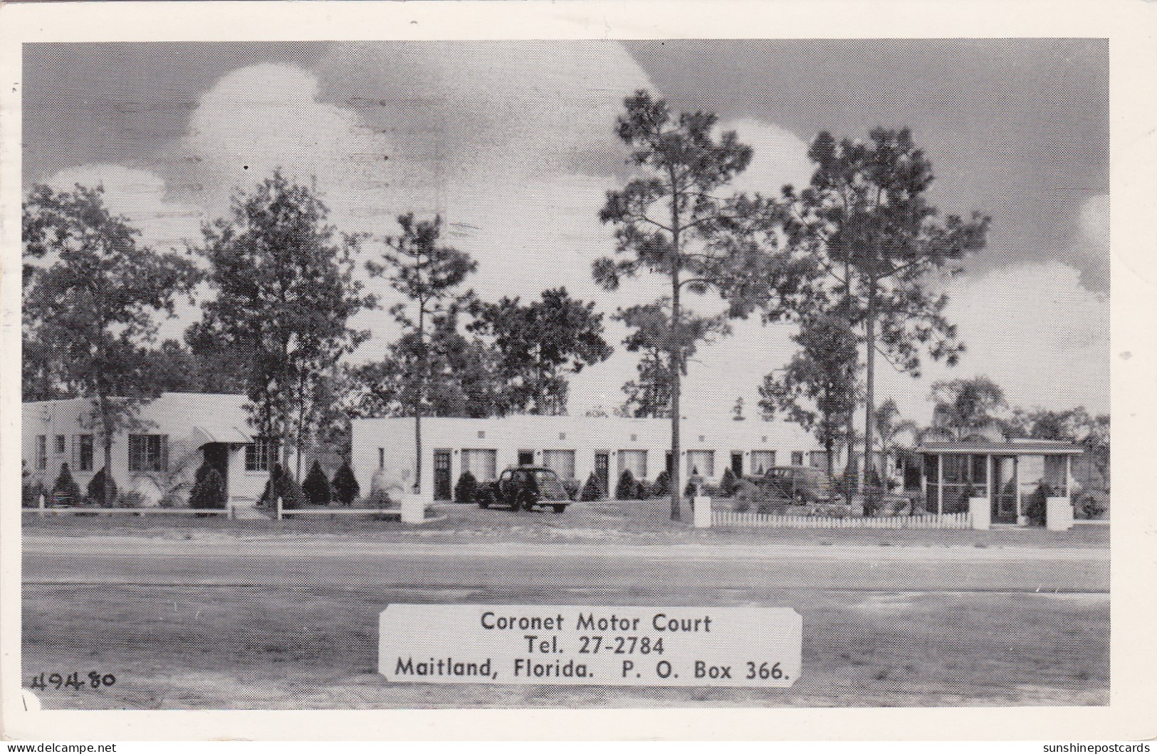 Florida Maitland Coronet Motor Court 1952 - Orlando