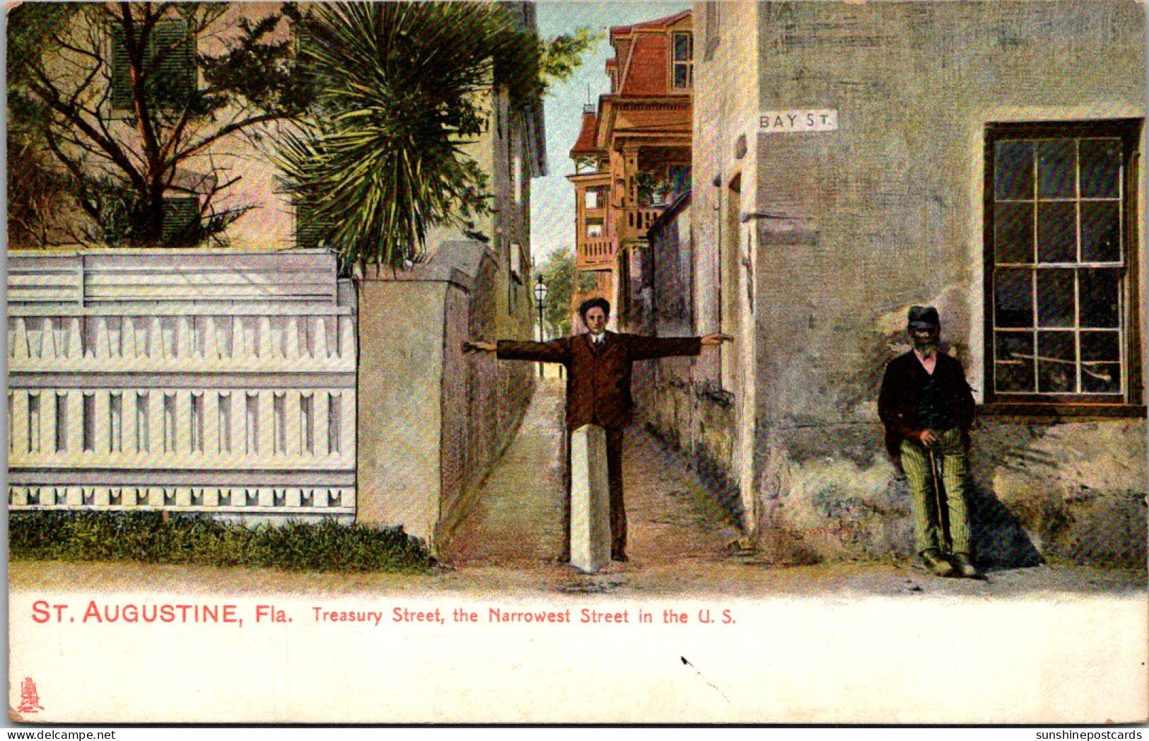 Florida St Augustine Treasury Street The Narrowest Street In The United States Tucks - St Augustine