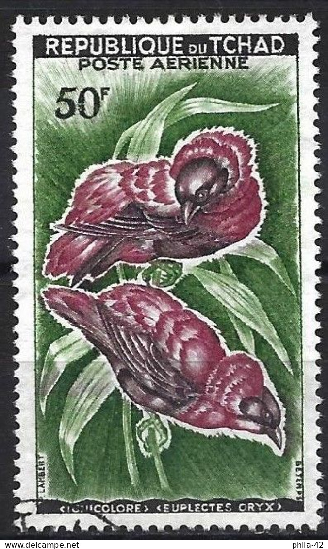 Chad 1961 - Mi 82 - YT Pa 2 ( Birds : Northern Red Bishop ) Airmail - Tchad (1960-...)