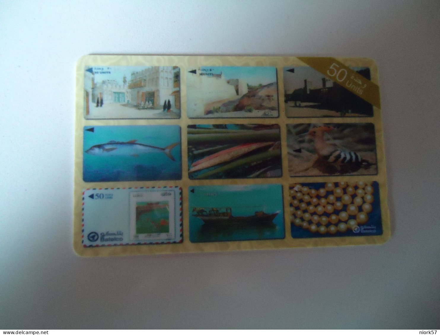 BAHRAIN  USED CARDS    COLECTION CARDS    2 SCAN - Bahrein