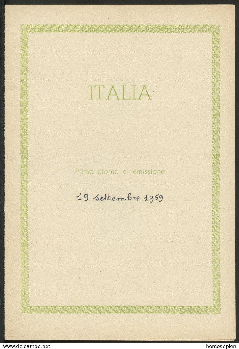 Europa CEPT 1959 Italie - Italy - Italien Y&T N°DP804 à 805 - Michel N°PD1055 à 1056 (o) - Format 130*185 - 1959