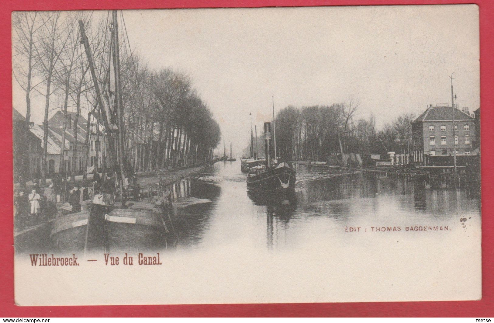 Willebroeck - Vue Du Canal... Binnenschip - 190? ( Verso Zien ) - Willebroek