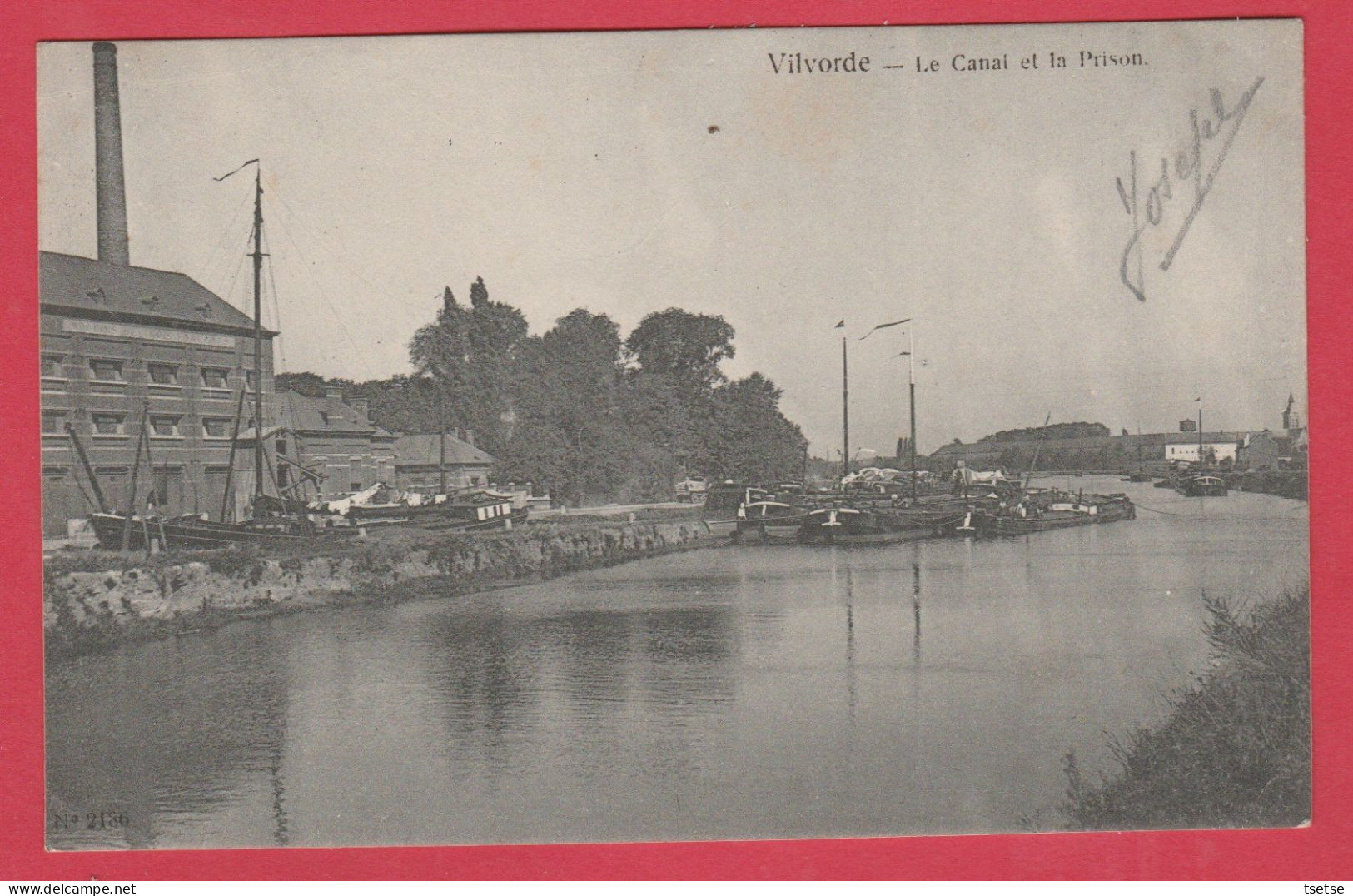 Vilvoorde / Vilvorde - Le Canal Et La Prison - 1907 ( Verso Zien ) - Vilvoorde