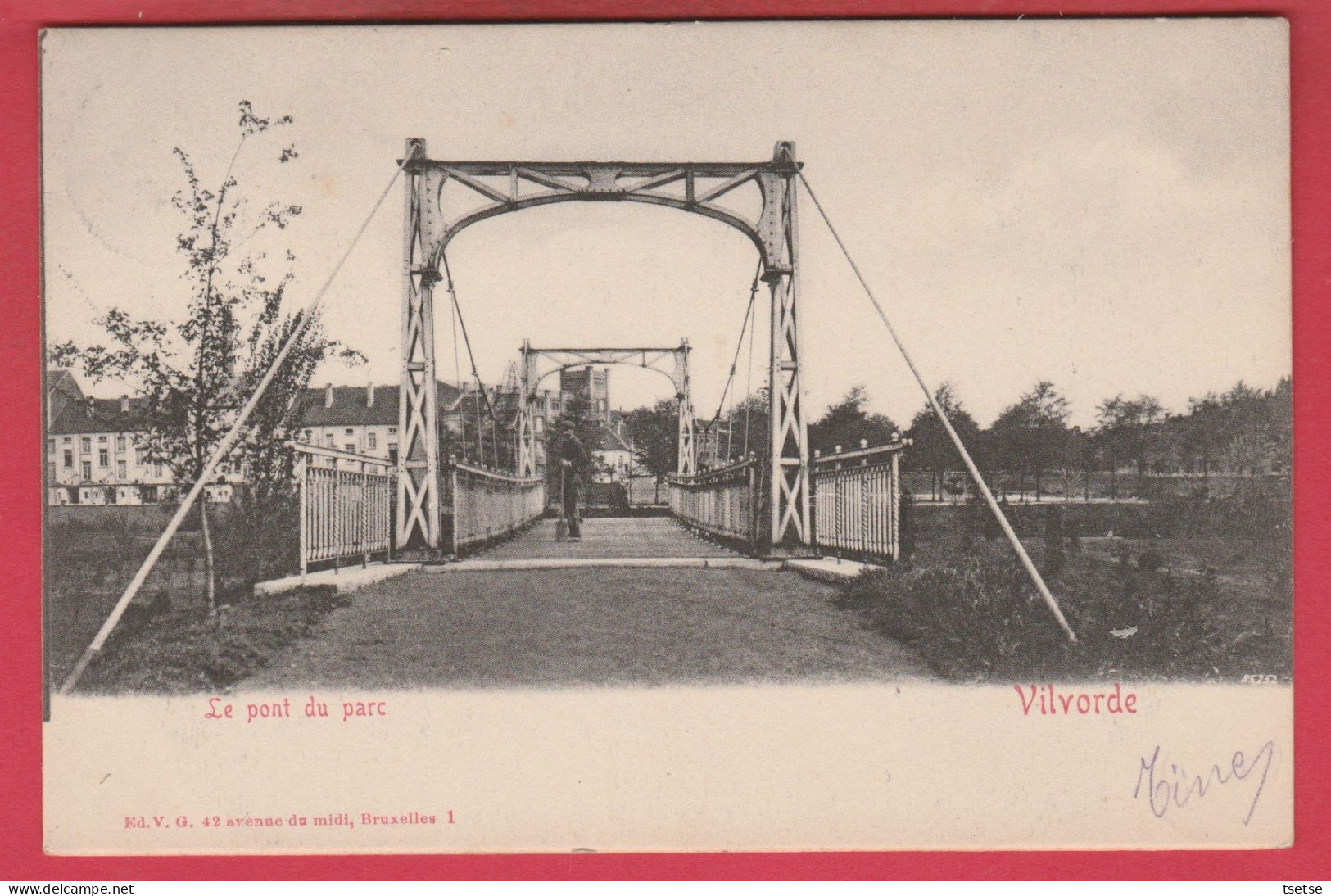 Vilvoorde / Vilvorde - Le Pont Du Parc - 1906 ( Verso Zien ) - Vilvoorde