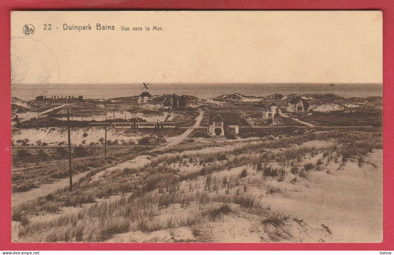 Oostduinkerke - Duinpark-Bains - Vue Vers La Mer -1933  ( Verso Zien ) - Oostduinkerke