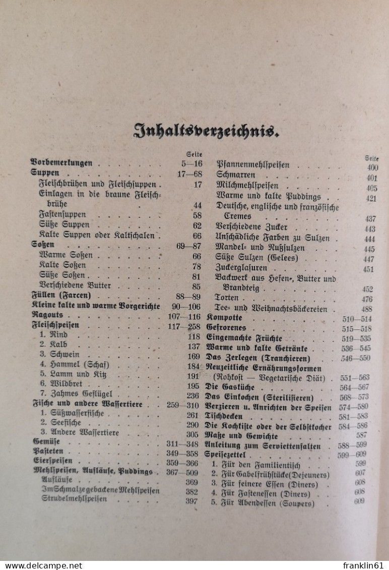 Großes praktisches Kochbuch für die bürgerliche und feine Küche