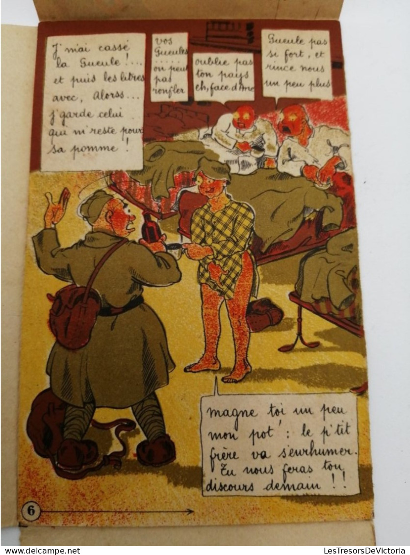 Illustrateur - J.P.God - Le Retour De Permission - Carte Humour En Plusieurs Volets  - Carte Postale Ancienne - Sager, Xavier