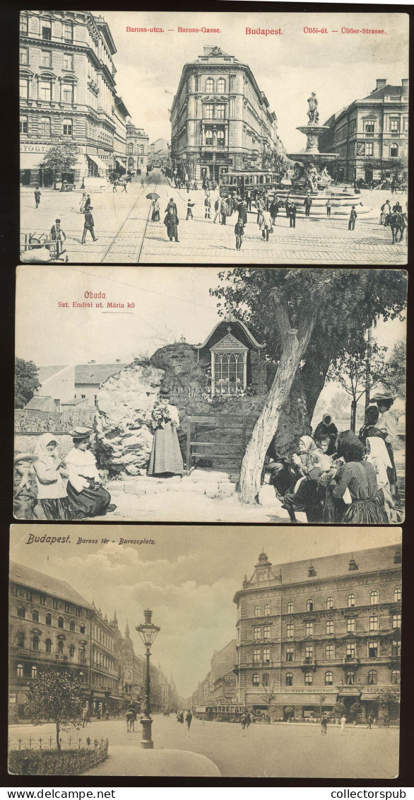 BUDAPEST 1910-20. Ca. 6db Részletgazdag, érdekes Képeslap. Szép Tétel! - Hungary