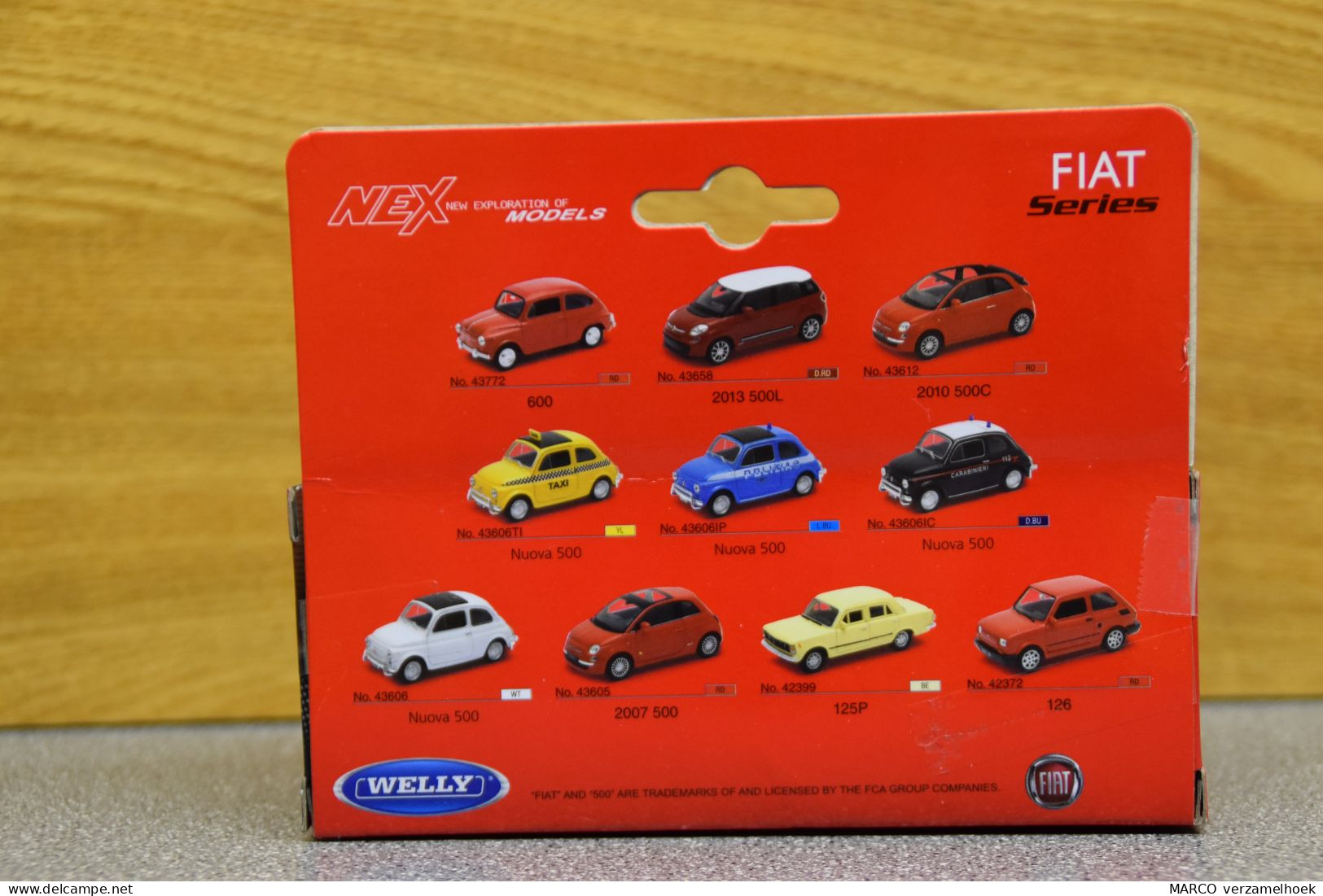 43606 Welly NEX FIAT 500 Scale 1:43 - Welly