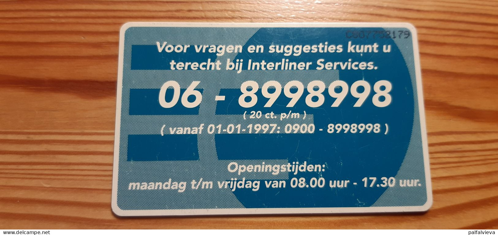 Phonecard Netherlands - Interliner - Privé