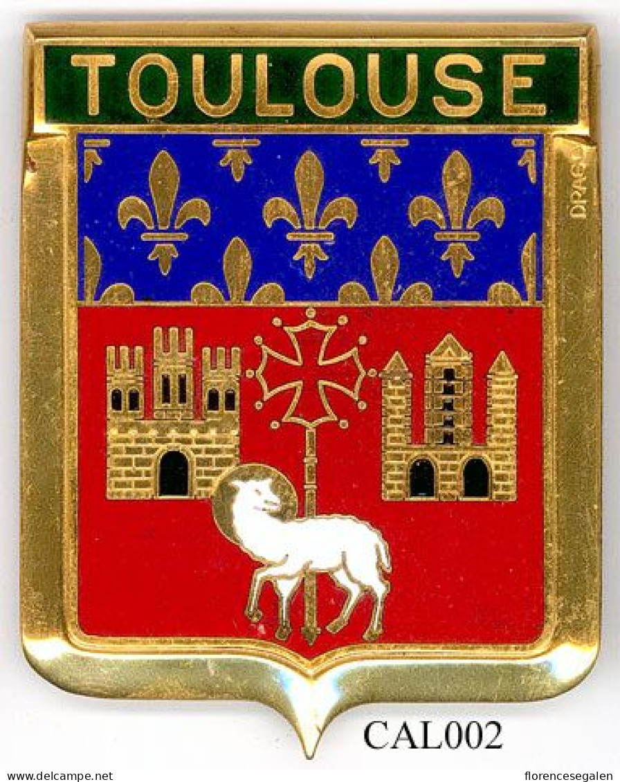 CAL002 - PLAQUE CALANDRE AUTO - TOULOUSE - Sonstige & Ohne Zuordnung