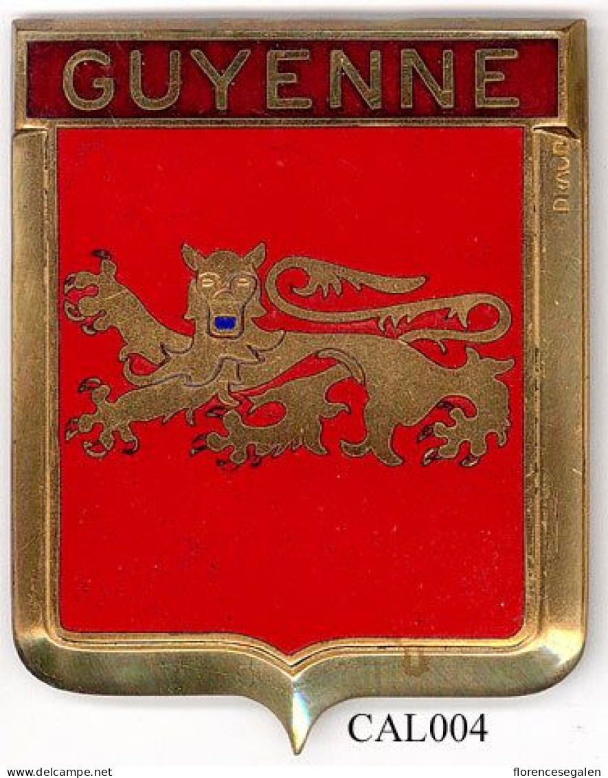 CAL004 - PLAQUE CALANDRE AUTO - GUYENNE - Andere & Zonder Classificatie