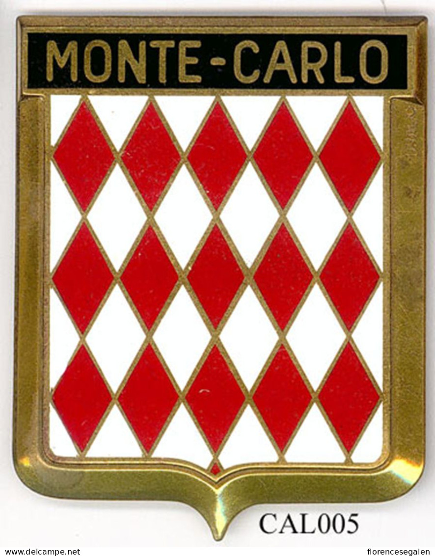 CAL005 - PLAQUE CALANDRE AUTO - MONTE CARLO - Autres & Non Classés