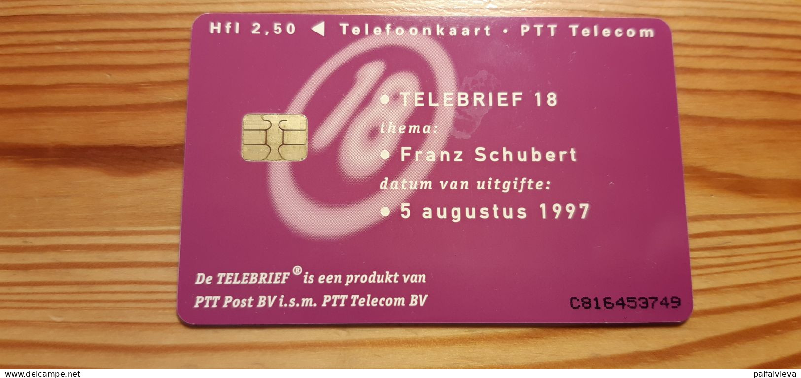 Phonecard Netherlands - Telebrief 18, Franz Schubert - Privé