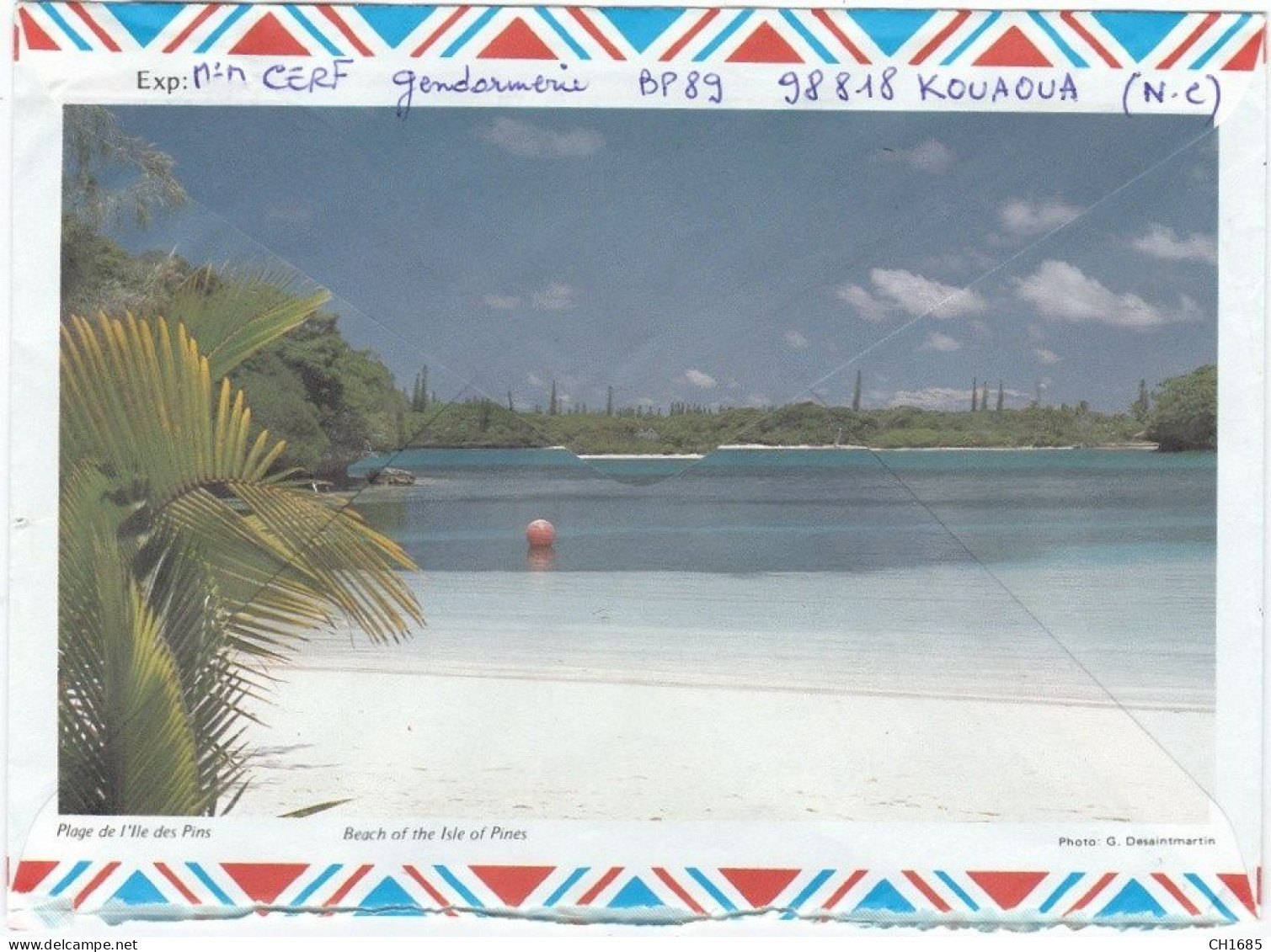 Nouvelle-Calédonie : Lettre Illustrée De Kouaoua Griffe " Prioritaire " - Storia Postale