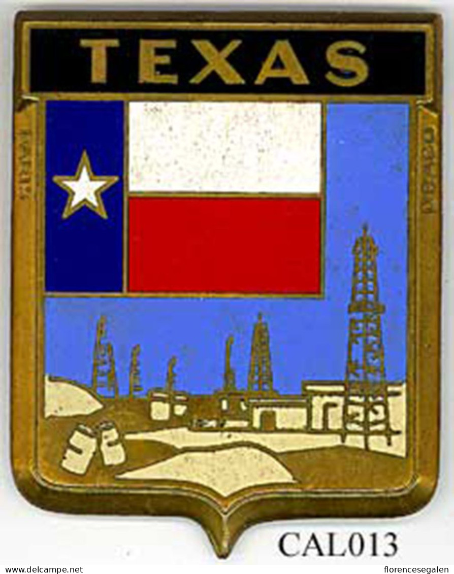 CAL013 - PLAQUE CALANDRE AUTO - TEXAS - Autres & Non Classés