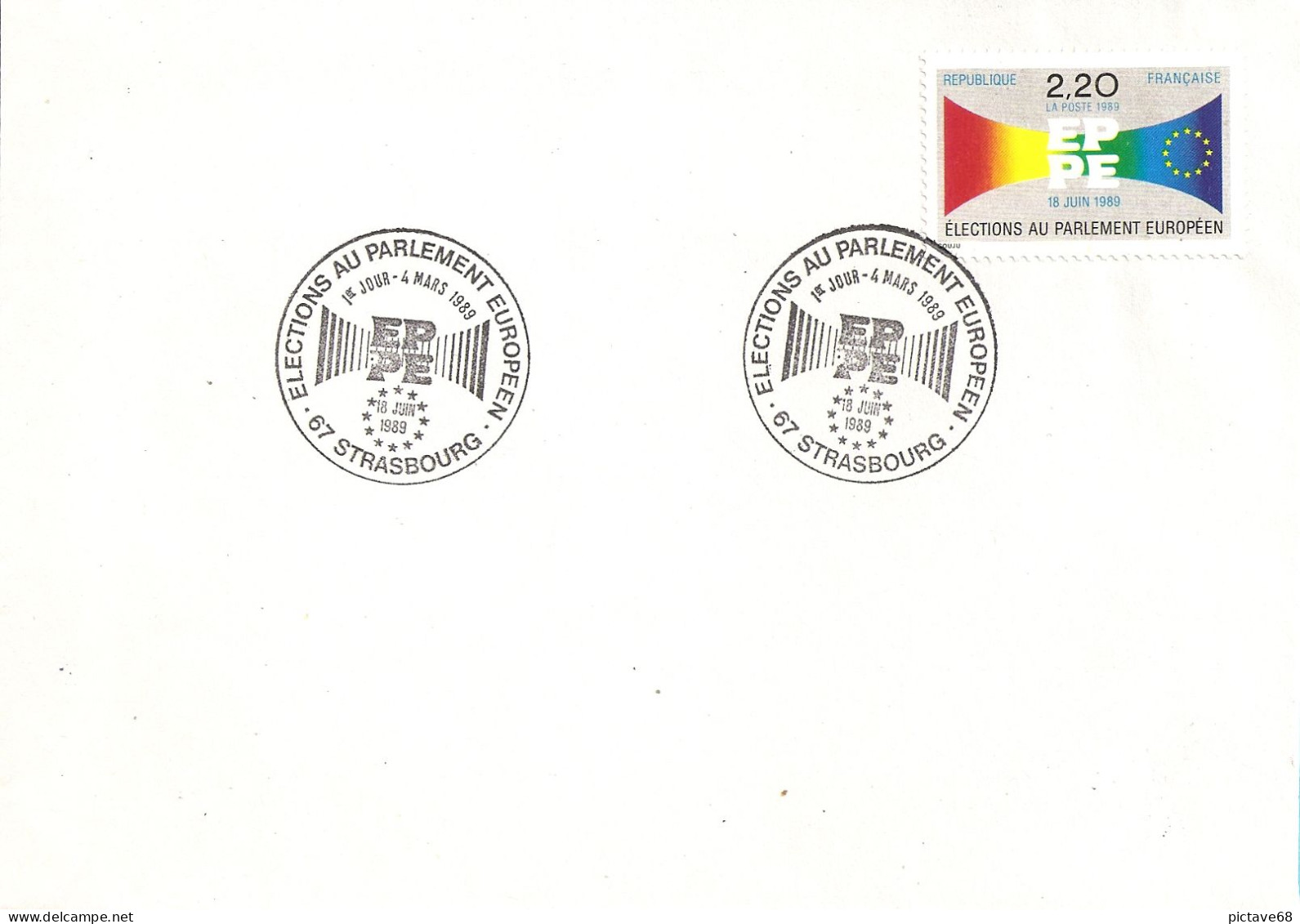 FRANCE / ENVELOPPE FDC ELECTECTION AU PARLEMENT EUROPEEN N°2572 - 1980-1989